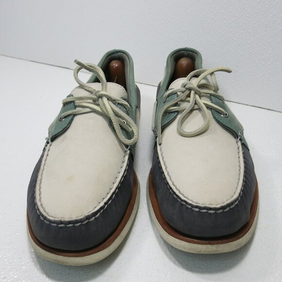 Sperry Top-Sider Gold Cup Three Tone Nubuck Leather Boat Shoes Mens Zapatos 14 W - Picture 5 of 7